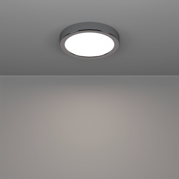 Plafoniera baie LED IP44 FUEVA 6 crom Eglo 901762, D16.6 cm, 7.5W
