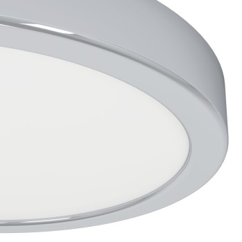Plafoniera baie LED IP44 FUEVA 6 crom Eglo 901763, D21.1 cm, 11.5W