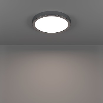 Plafoniera baie LED IP44 FUEVA 6 crom Eglo 901763, D21.1 cm, 11.5W
