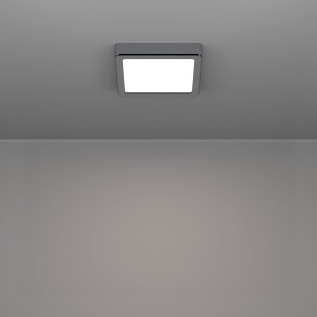 Plafoniera baie LED IP44 FUEVA 6 crom Eglo 901765, 15x15 cm, 7W