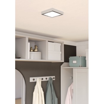 Plafoniera baie LED IP44 FUEVA 6 crom Eglo 901765, 15x15 cm, 7W