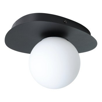 Plafoniera baie IP44 CASTROVIDO negru Eglo 902091, 23.5x21.5 cm, 1xG9