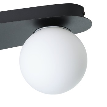Plafoniera baie IP44 CASTROVIDO negru Eglo 902092, 58x13 cm, 3xG9
