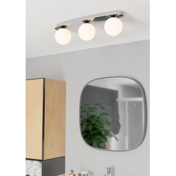 Plafoniera baie IP44 CASTROVIDO crom Eglo 902096, 58x13 cm, 3xG9