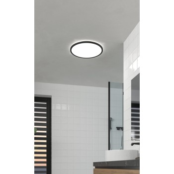 Plafoniera LED TESTARA-E negru Eglo 74097, D30 cm, 16.4W