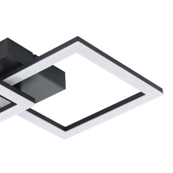 Plafoniera LED PALMAVES-E negru Eglo 74058, 52.5x31 cm, 11W