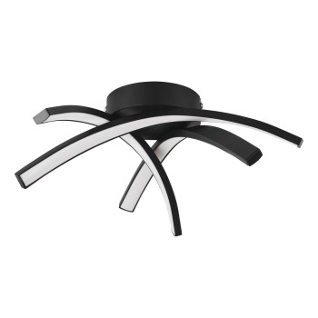 Plafoniera LED DESTRO-E negru Eglo 74076, 37x35.5 cm, 11W