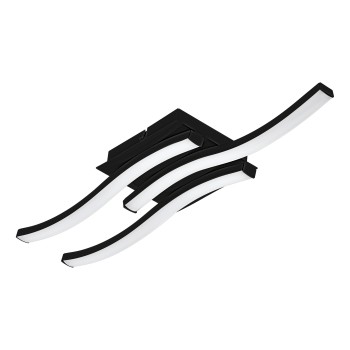 Plafoniera LED CABEZAS-E negru Eglo 74041, 43.5x11 cm, 14.1W