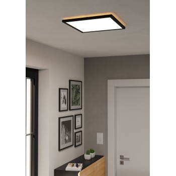 Panou LED ROVITO negru Eglo 901443, 39x39 cm, 17.6W