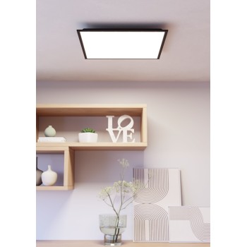 Panou LED MORADILLO-Z negru Eglo 901507, 59.5x59.5 cm, 33W