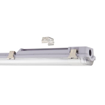 Lampa IP65 BASIC gri Eglo 901544, 155.8x9.9 cm, 2xG13
