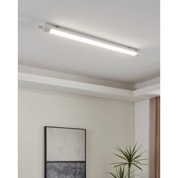 Lampa LED IP65 SLIM SENSOR alb Eglo 901557, 152.5x5.8 cm, 45W