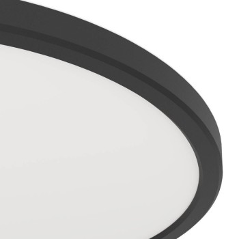 Panou LED MINERARIO negru Eglo 901572, D30 cm, 16.4W