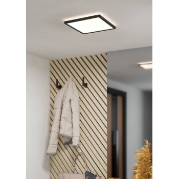 Panou LED MINERARIO negru Eglo 901574, 29x29 cm, 16.4W