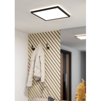 Panou LED MINERARIO negru Eglo 901575, 39x39 cm, 20.4W