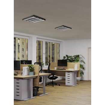 Panou LED MARTELLIANO negru Eglo 902351, 59.5x59.5 cm, 16W
