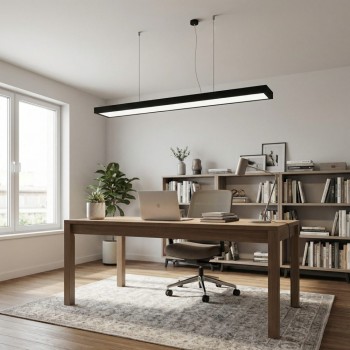 Panou LED PIETRANGELI negru Eglo 902353, 118.5x20 cm, 16.4W