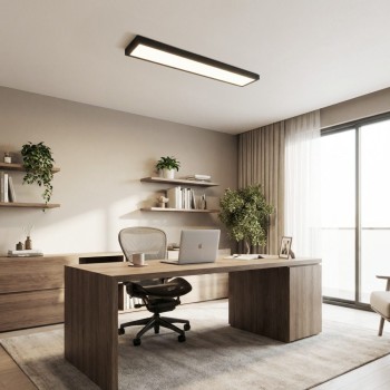 Panou LED PIETRANGELI negru Eglo 902354, 150x20 cm, 20.4W