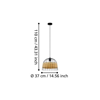 Pendul ANWICK Eglo 43311, 1xE27