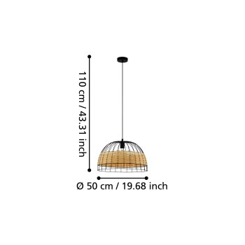 Pendul ANWICK Eglo 43312, 1xE27