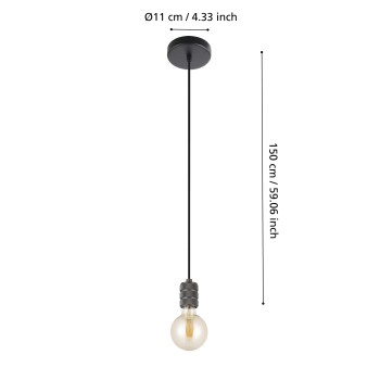 Pendul YORTH Eglo 43801, 1xE27