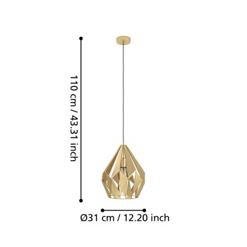 Pendul CARLTON Eglo 43814, 1xE27