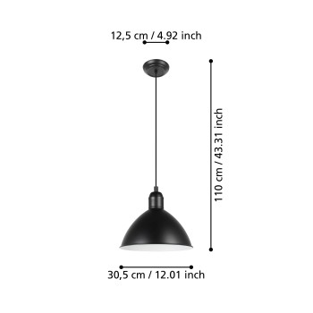 Pendul PRIDDY Eglo 43878, 1xE27