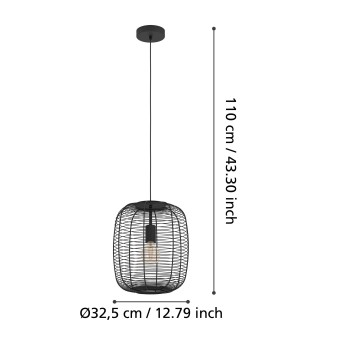 Pendul RINROE Eglo 43965, 1xE27