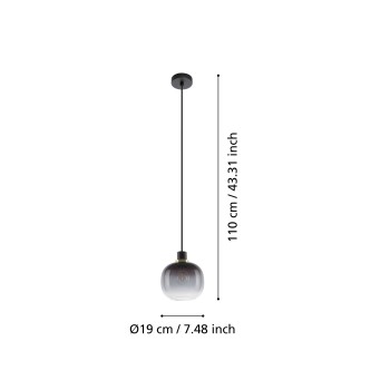 Pendul OILELLA Eglo 99616, 1xE27