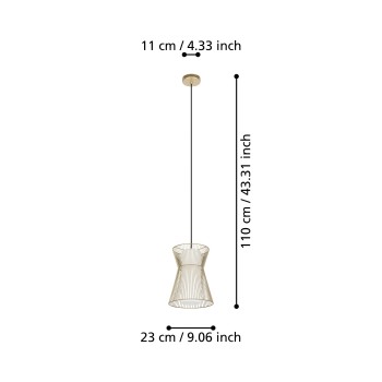 Pendul MASETA Eglo 99635, 1xE27
