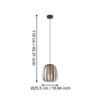 Pendul ENCINITOS Eglo 99665, 1xE27