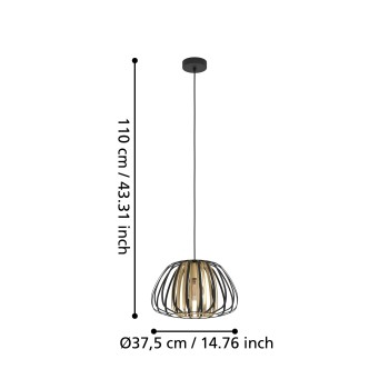 Pendul ENCINITOS Eglo 99666, 1xE27