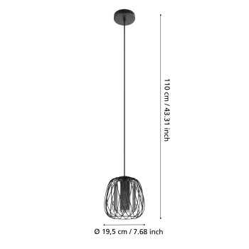 Pendul FLORESTA Eglo 99705, 1xE27