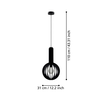 Pendul VELASCO Eglo 900153, 1xE27