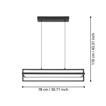 Pendul LED SIBERIA Eglo 900466, 34W