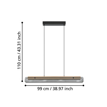 Lustra LED KOKOMO-Z Eglo 900702, 34W