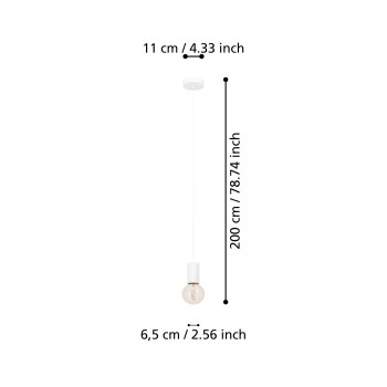 Pendul POZUETA 1 Eglo 900798, 1xE27