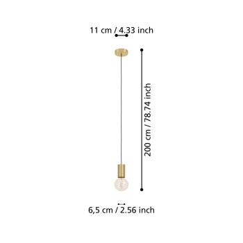 Pendul POZUETA 1 Eglo 900799, 1xE27