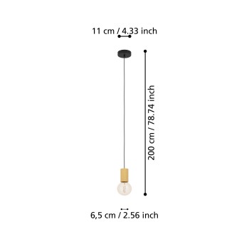 Pendul POZUETA 1 Eglo 900801, 1xE27
