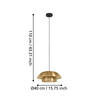 Pendul CENCIARA Eglo 900849, 1xE27