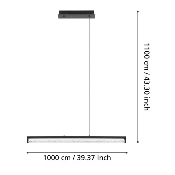 Pendul LED CARDITO 1 Eglo 900895, 6W
