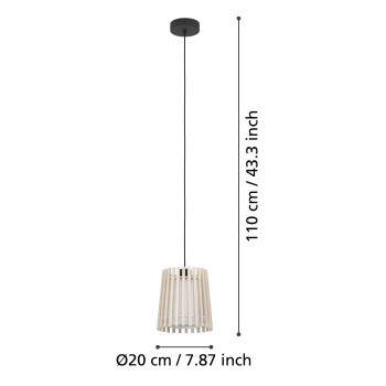 Pendul FATTORIA Eglo 900902, 1xE27