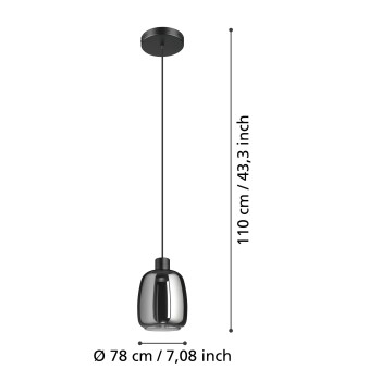 Pendul LED MOLOCHIO-Z Eglo 901119, 3.7W