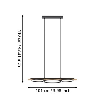 Lustra LED BOYAL Eglo 901714, 12.5W