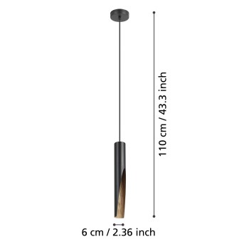 Pendul BARBOTTO Eglo 901732, 1xGU10
