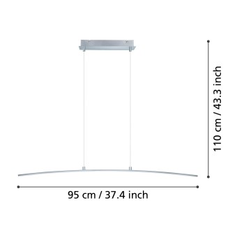 Lustra LED LASANA Eglo 32048, 15W