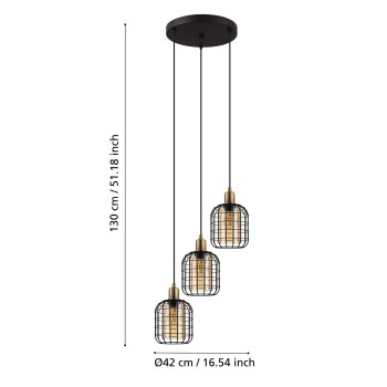 Lustra CHISLE Eglo 43499, 3xE27