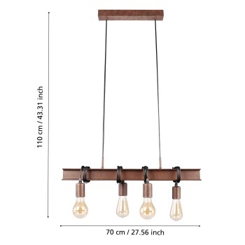 Lustra TOWNSHEND 4 Eglo 43523, 4xE27