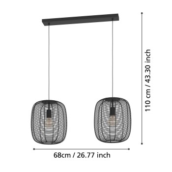 Lustra RINROE Eglo 43966, 2xE27