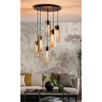 Lustra LITTLETON Eglo 44054, 6xE27